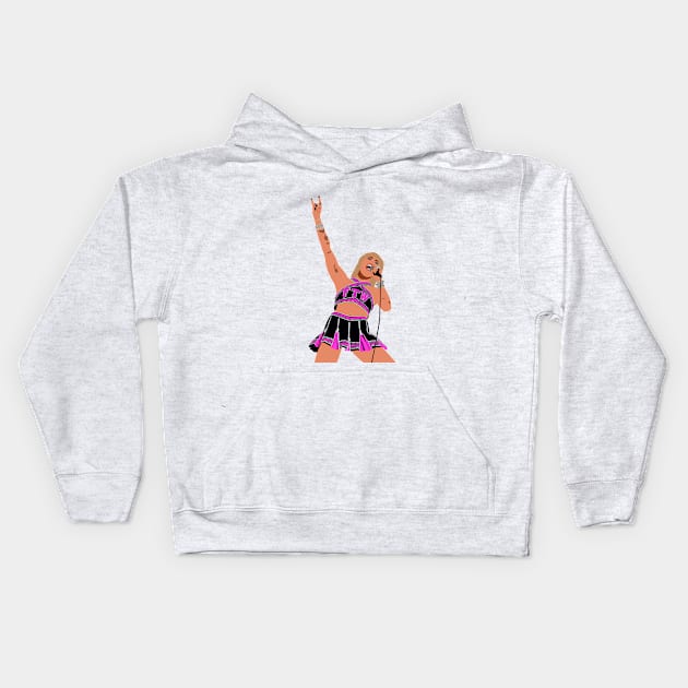 Super Bowl Miley Kids Hoodie by CMORRISON12345